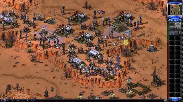 Red Alert 2 -- Big Grinder -- defense on the hill with Prism tesla we will win смотреть онлайн