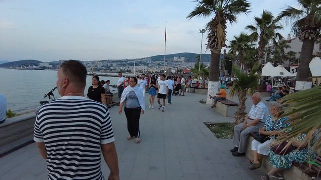 КУШАДАСЫ. ПЛЯЖ. ШОПИНГ. ЦЕНТРАЛЬНАЯ НАБЕРЕЖНАЯ. TURKIYE KUSADASI