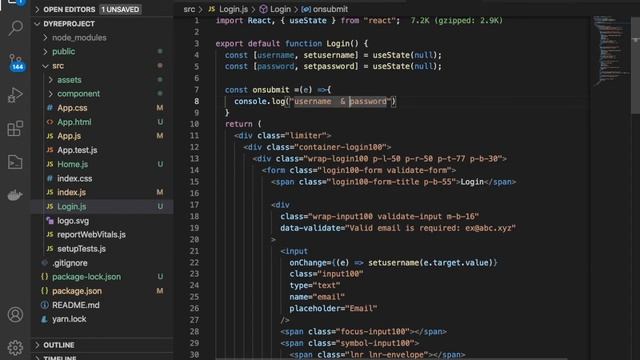 Login Page Field Handling In React JS | Hooks | useState | useHistory смотреть онлайн