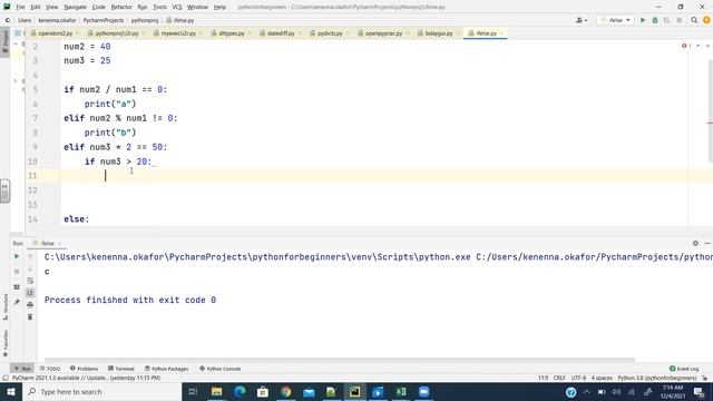 Python Conditional Statements: if…else, elif, nested if...else смотреть онлайн