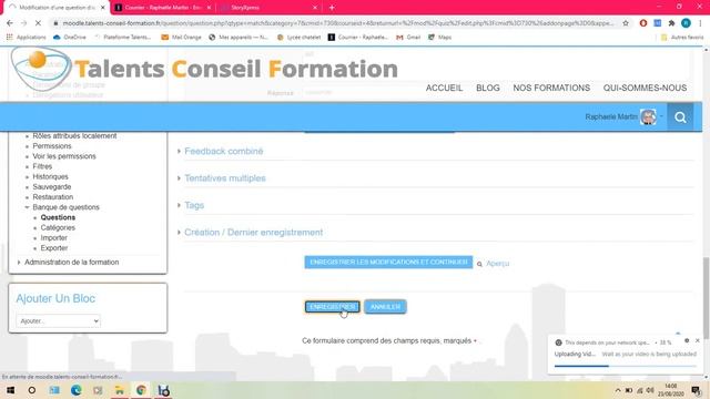Tuto comment créer un test ou quizz sur Moodle смотреть онлайн