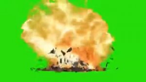 футаж взрыв. Взрыв на зелёном фоне
