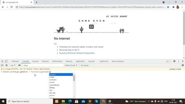 Dinosaur game in chrome Dino смотреть онлайн