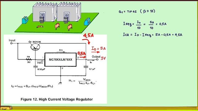 Aumentando a corrente dos reguladores de tensão 7805 e família смотреть онлайн