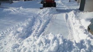 трактор т-25 чистит снег