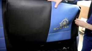 Установка чехлов из экокожи Почин на Рено Дастер