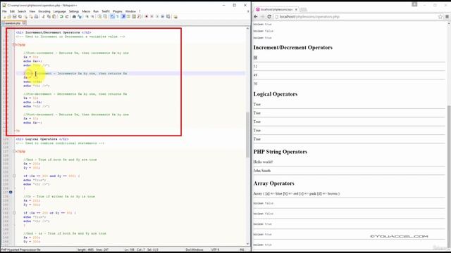 Operators in PHP | Episode 14 | Complete Crash Course смотреть онлайн