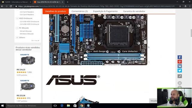 Montar Pc gamer pelo Aliexpress vale a pena? FX6300 смотреть онлайн