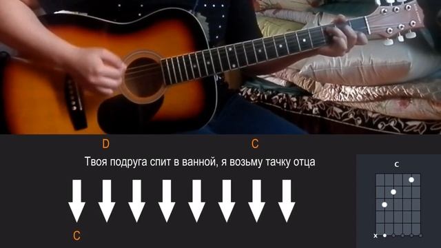 DRUG ТВОЕЙ ТЕЛКИ - ЗЕЛЕНЫЕ СТЕКЛА | РАЗБОР НА ГИТАРЕ БЕЗ БАРРЭ | АККОРДЫ И БОЙ смотреть онлайн
