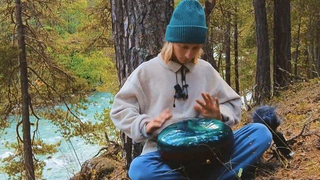 Игра на WOODY DRUM (новый вид язычкового барабана с деревянным корпусом) глюкофон, steel tongue dru смотреть онлайн