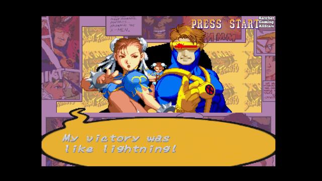 Polymega Ps1 X-Men Vs Street Fighter Gameplay смотреть онлайн