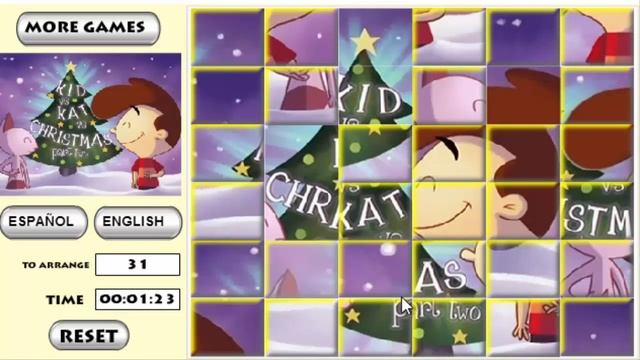 Кит виси Кэт Новогодний Пазл \ Kid vs Kat Christmas Puzzle смотреть онлайн