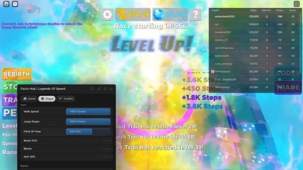 OP LEGENDS OF SPEED SCRIPT