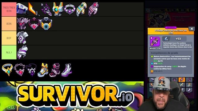 TIER LIST + SET ULTIME ! (Eternel, Void, Chaos) SURVIVOR.IO смотреть онлайн