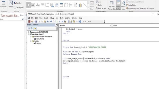 ACCESS VBA ILE EXCELDEN VERI CEKME смотреть онлайн