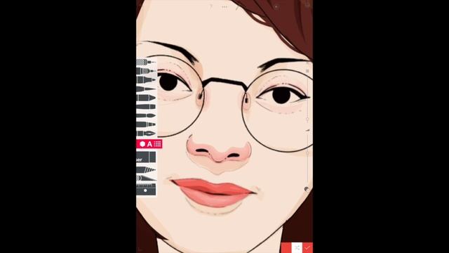 How I Draw My Portrait in Tayasui Sketches Pro смотреть онлайн