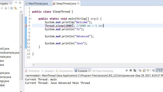 Java Programming || Thread Sleep смотреть онлайн