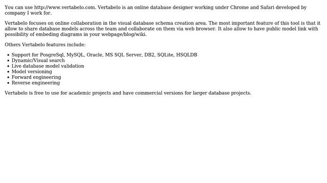 Databases: Are there any free online collaboration database schema tools? (4 Solutions!!) смотреть онлайн