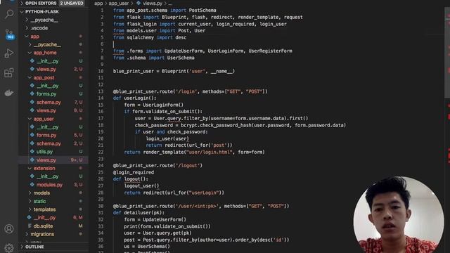 Python Flask Framework Best Structure With Blueprint Part 18 смотреть онлайн
