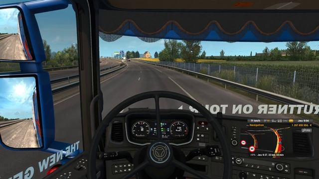 Euro Truck Simulator 2 Scania V8 new gen open pipe sound mod смотреть онлайн