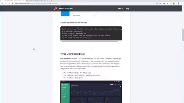 Vue Dashboard - Open-Source and Free | Admin-Dashboards.com смотреть онлайн