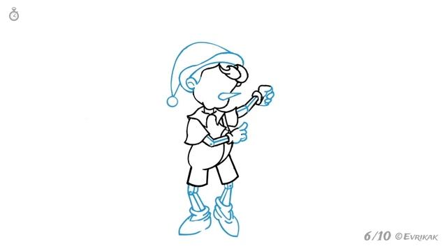 Как поэтапно нарисовать Буратино: инструкция от EvriKak смотреть онлайн