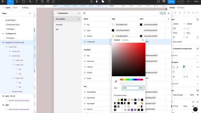 Create dark/light mode card components using variables in Figma смотреть онлайн