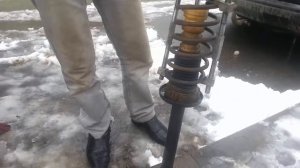 СБОРКА ЗАДНЕЙ СТОЙКИ амортизатора Гольф 2