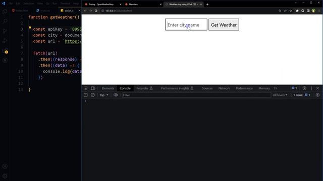 Extremely Easy Weather App using HTML CSS and Javascript смотреть онлайн
