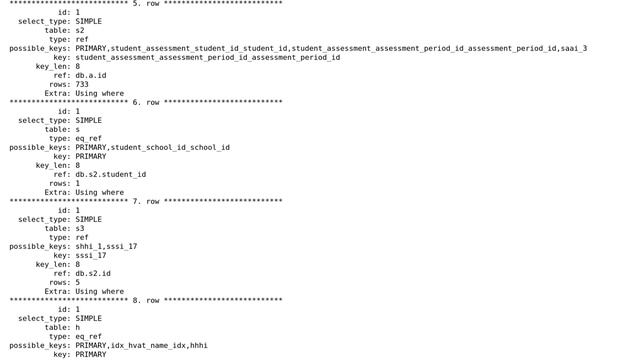 MySQL query took 98 seconds to run but EXPLAIN looks okay смотреть онлайн