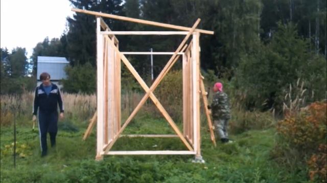 Туалет-сарай для дачи своими руками смотреть онлайн