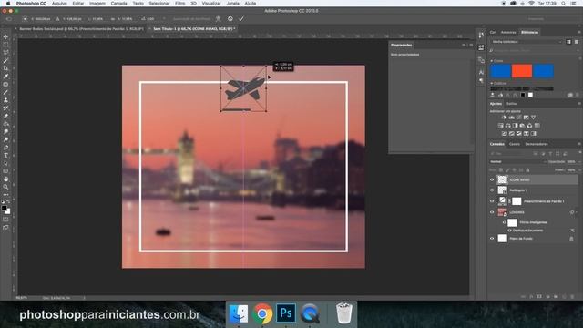 Como fazer Banner Flat no Photoshop смотреть онлайн