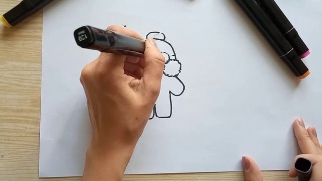 уточка Лалафанфан. Рисуем пошагово. смотреть онлайн