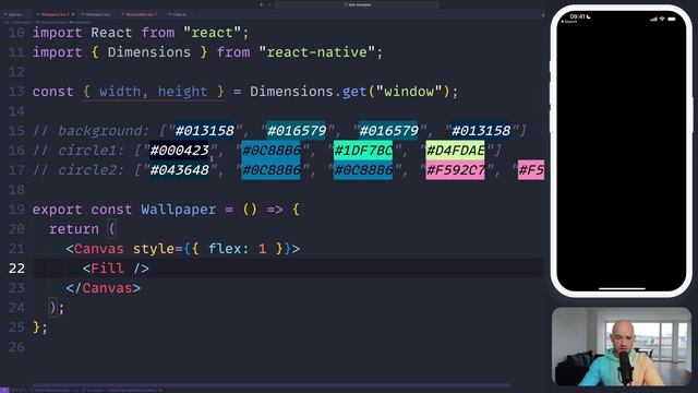 iPhone wallpapers, but in React Native Skia смотреть онлайн