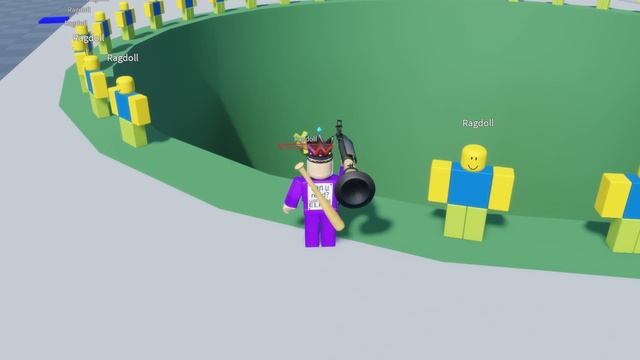 BRUTALLY Beating UP Ragdoll Noob on Roblox смотреть онлайн