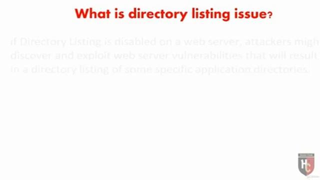 7.3 Directory Listing Vulnerabilities смотреть онлайн