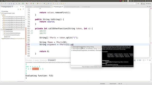 Програмиране 51 - Решение на Function Calls Extended - Смятане на функции, които викат други функци смотреть онлайн