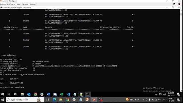 Oracle: Redo log files - Part 3 - Enable archive log mode смотреть онлайн