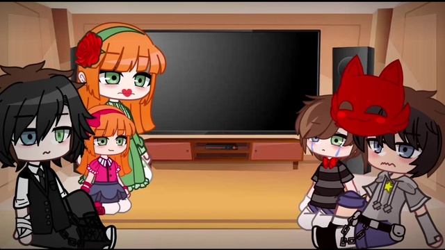 Past Afton family react to c.c and elizabeth// part 1// смотреть онлайн