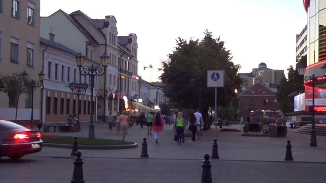 Мой Брест! Улица Советская вечером. Brest L'été! Summer Brest!