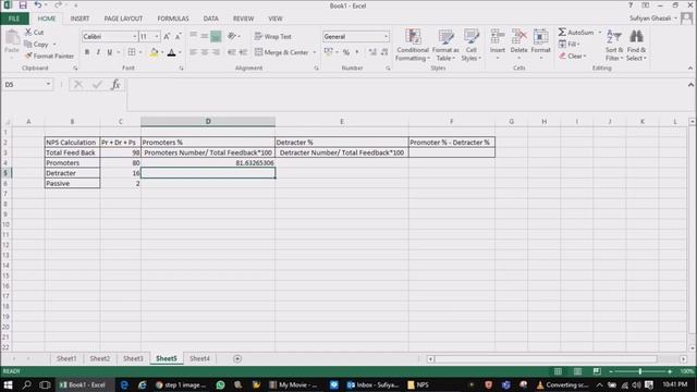 NPS - Net Promoter Score Calculation on Excel смотреть онлайн