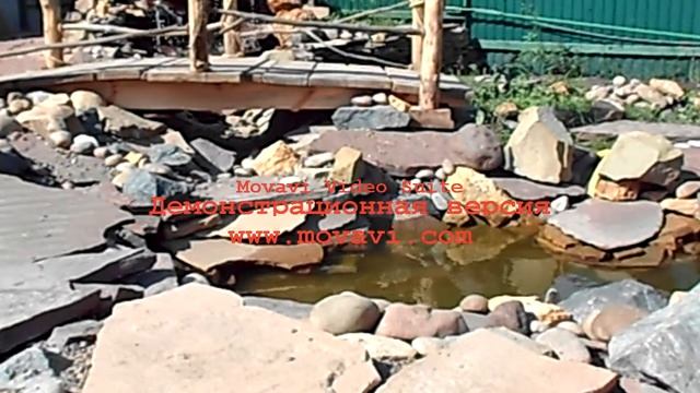 Ландшафт фасад интерьер в камне часть 8 водоем ручей водопад, обзор смотреть онлайн