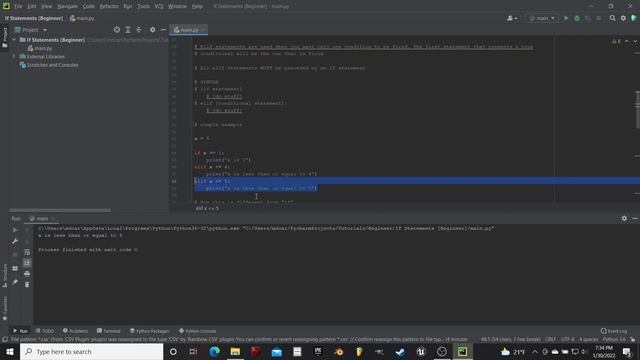 Python Beginner - If, Elif, Else Statements смотреть онлайн