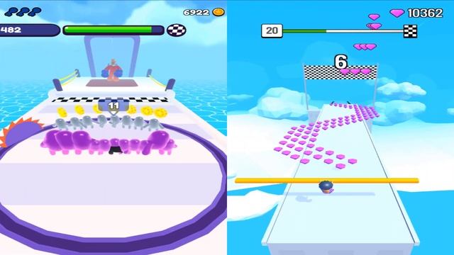 Satisfying Mobile Games 2023 - Join Blob Clash 3D, Roof Rails, Marble Run 3D, Ball Run 2048... смотреть онлайн