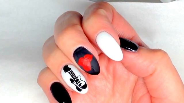 Pink Ployd Nail Art | Rolling Stones Nail Art | Nail Art Best Tutorial смотреть онлайн