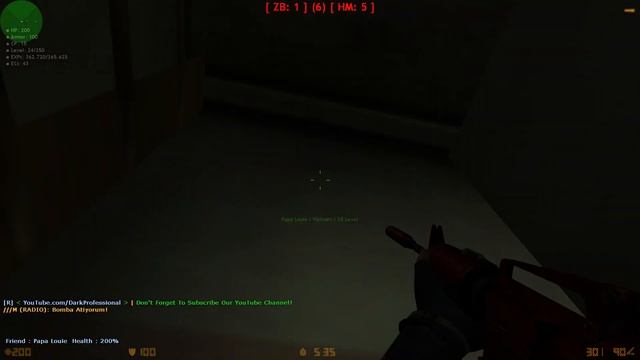 Counter-Strike: Zombie Escape Mod - ze_Abandoned_Zone_B2 on Dark Professional смотреть онлайн