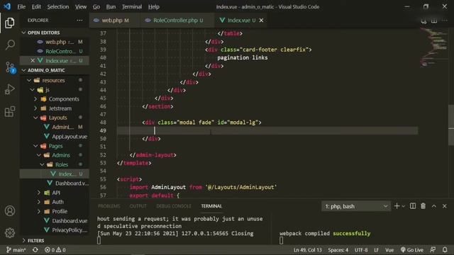 Laravel Admin Panel - AdminLTE - Create Roles смотреть онлайн