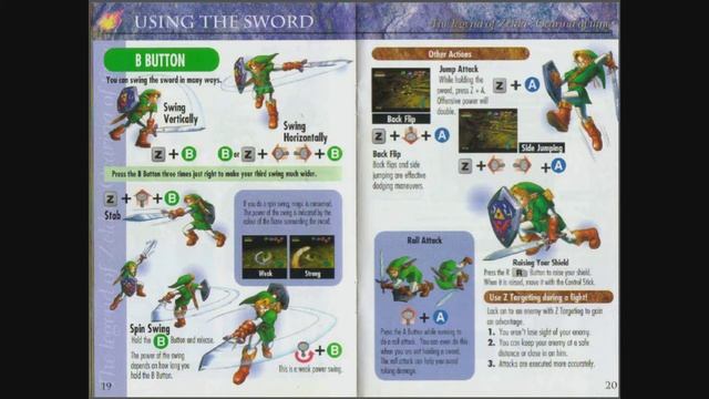 The Legend of Zelda: Ocarina of Time - Game Manual (N64) (Instruction Booklet) смотреть онлайн
