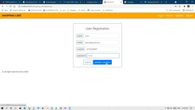 shopping cart application for beginners| java Servlet &JSP | all Crud operation with code { hindi } смотреть онлайн