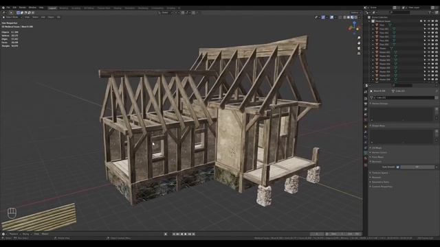 Modeling A Medieval Village House смотреть онлайн